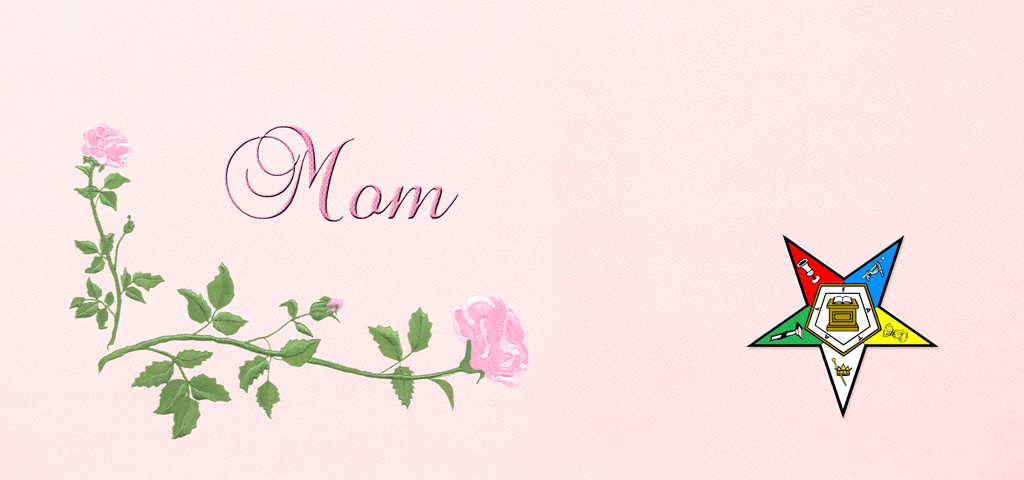 Corner Rose Faux Pink (MOM and Eastern Star) PROOF